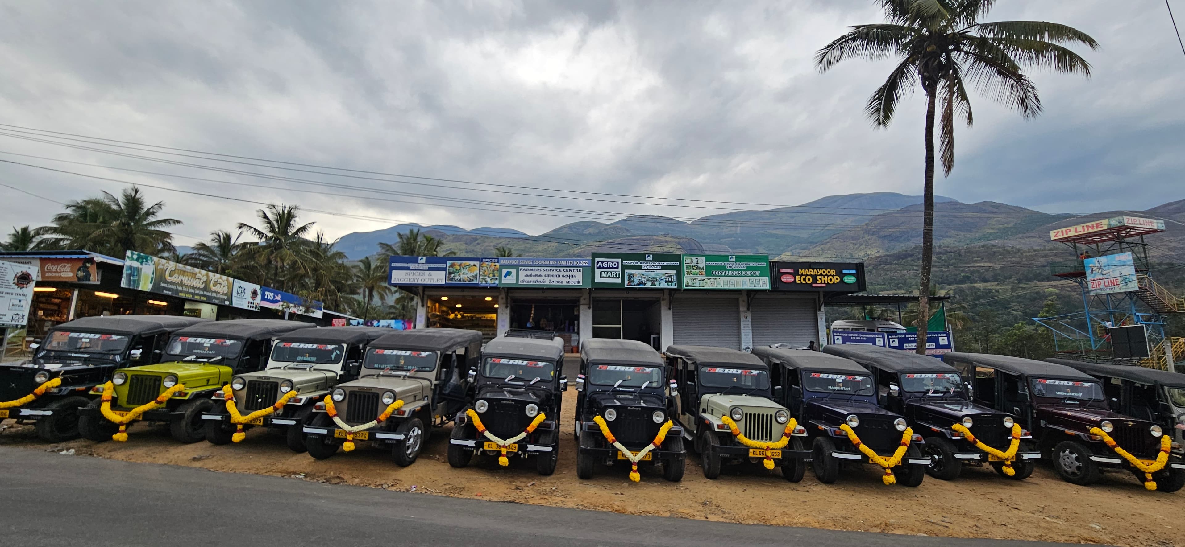 Adventurous off-road jeep safari experience in Marayur